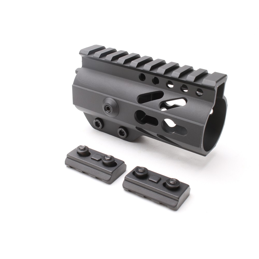 AR15 Keymod 4" Super Slim Light Free Float Handguard